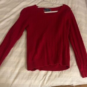 Ann Taylor Cherry V-Neck Sweater